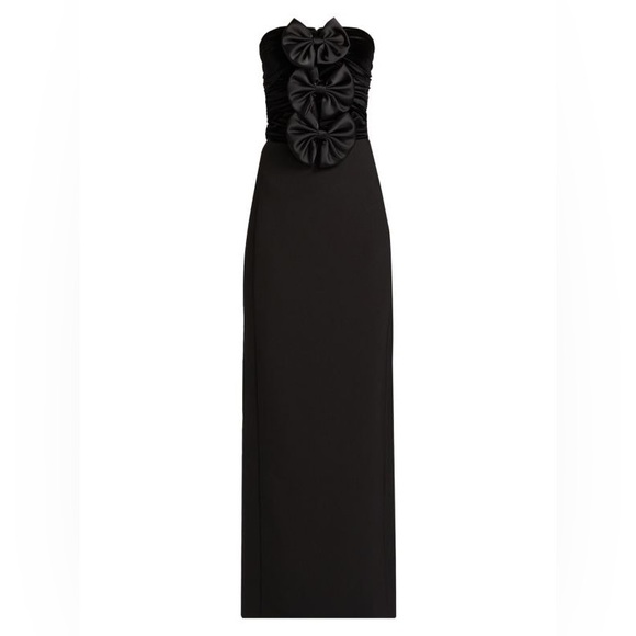 Ronny Kobo Constance Bow Cut-Out Column Gown - Picture 1 of 8